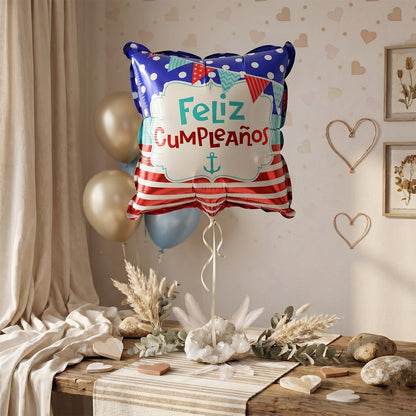 Feliz birthday balloon hanging decor