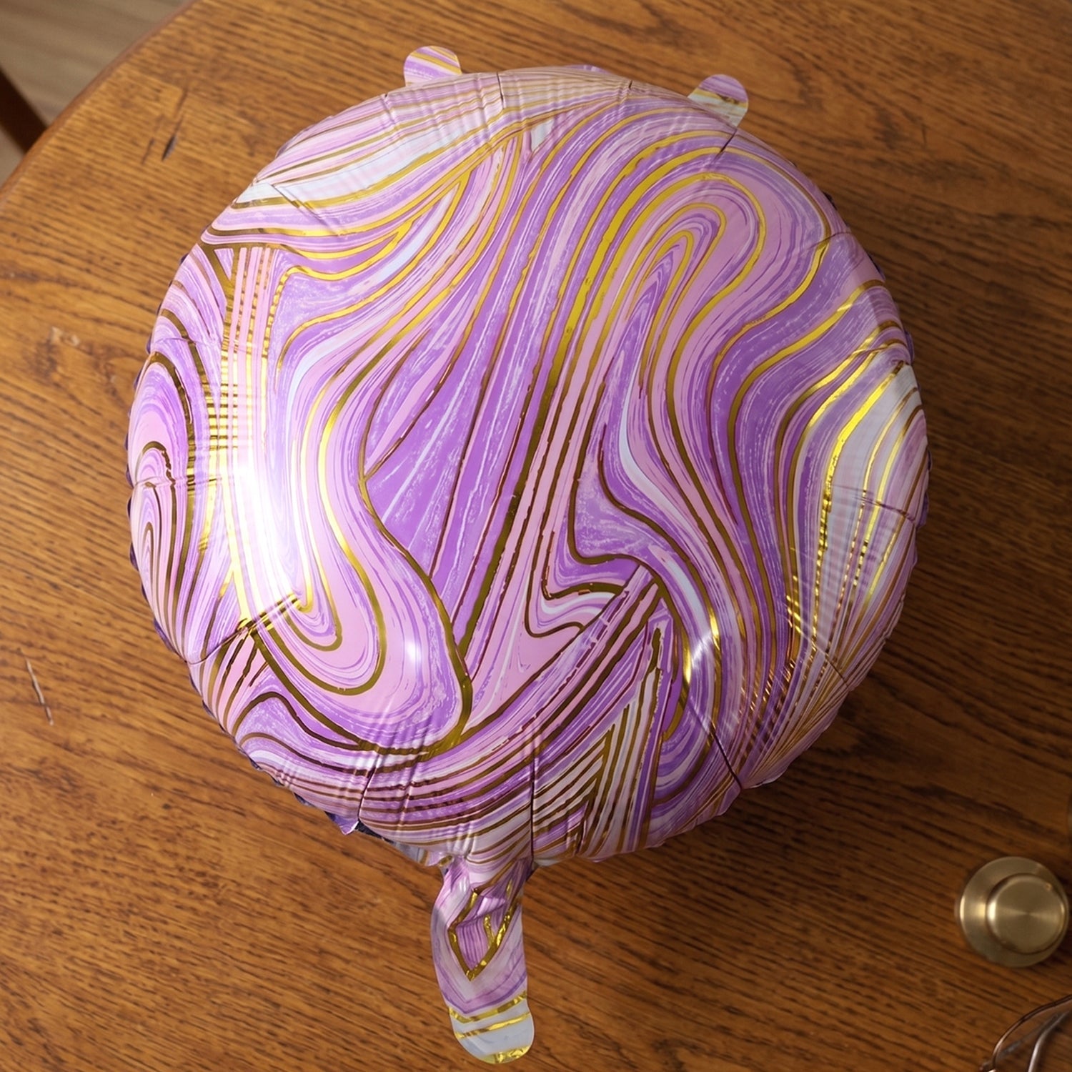 Home event decoration with marble foil balloon