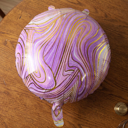 Home event decoration with marble foil balloon