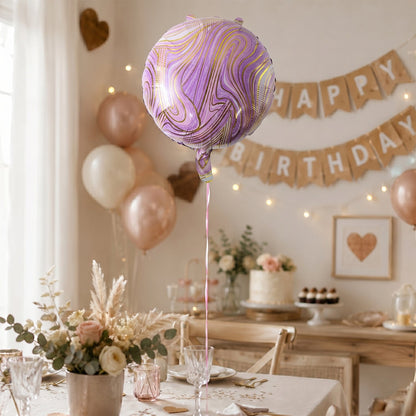Marble shape foil wall balloon for celebration