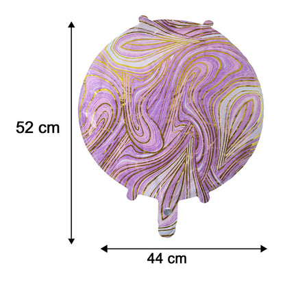 15cm marble pattern foil balloon for birthdays