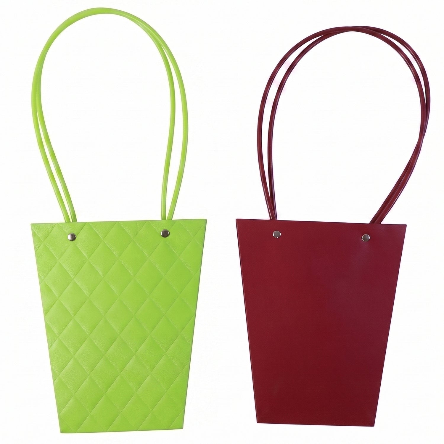 Stylish foldable floral gift bag in multiple colors