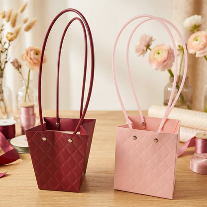 Gifting floral carry bag with handle and stylish design