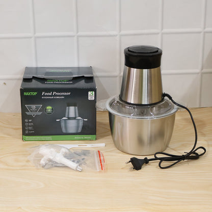 Daily cooking electric food processor with stainless steel blades