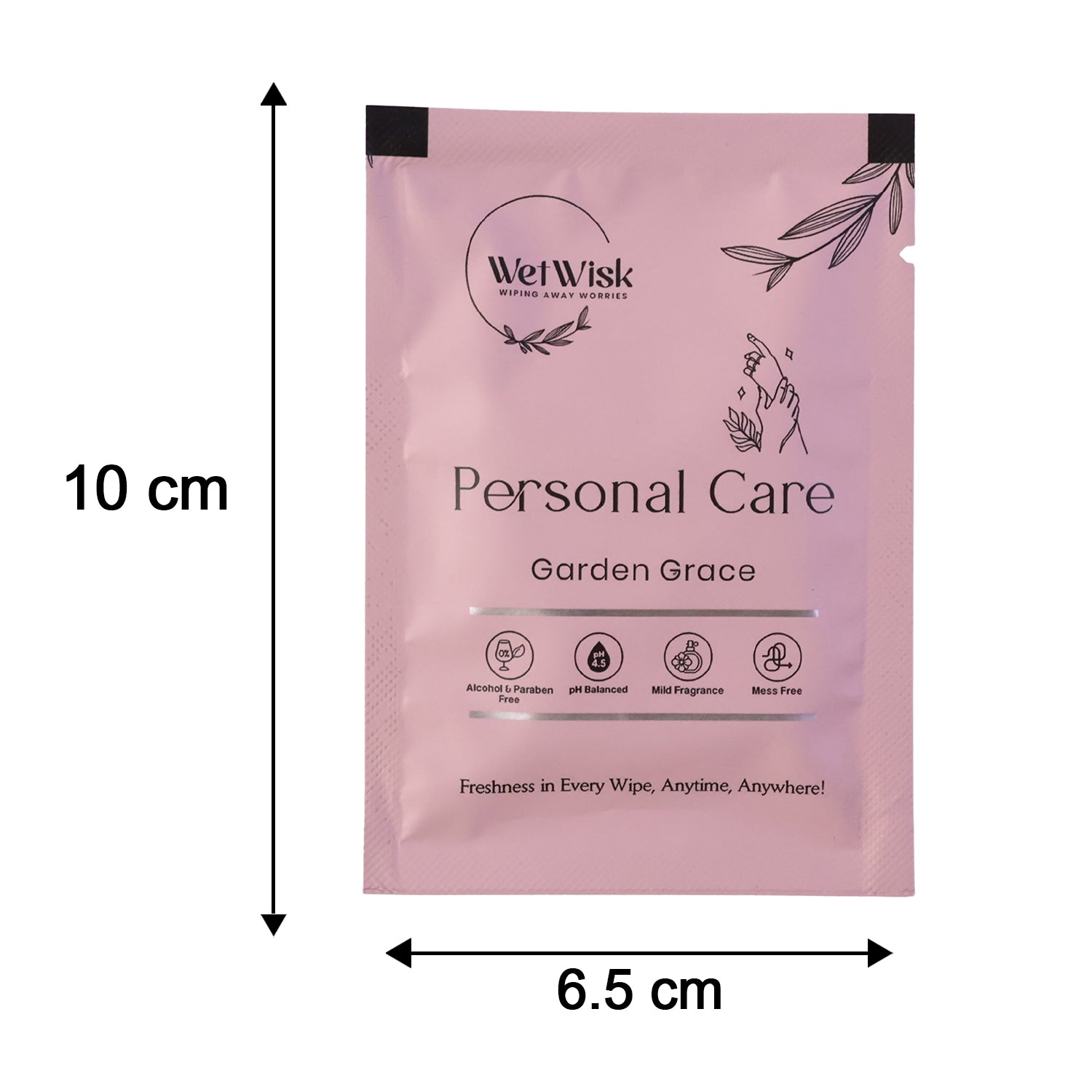 Travel-friendly personal care wipes for hygiene on the go