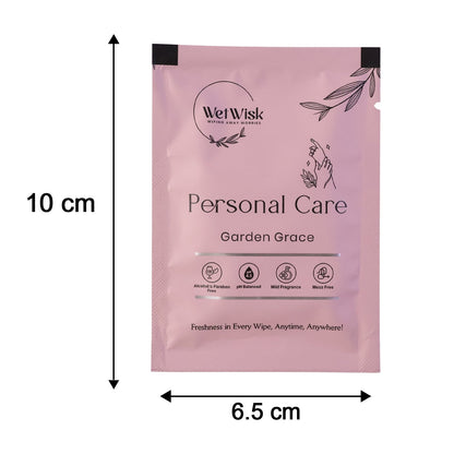 Travel-friendly personal care wipes for hygiene on the go