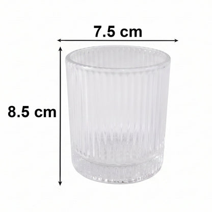 Premium transparent crystal glass tumbler for everyday use