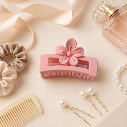 Stylish plastic hair claw clip with strong grip for women and girls