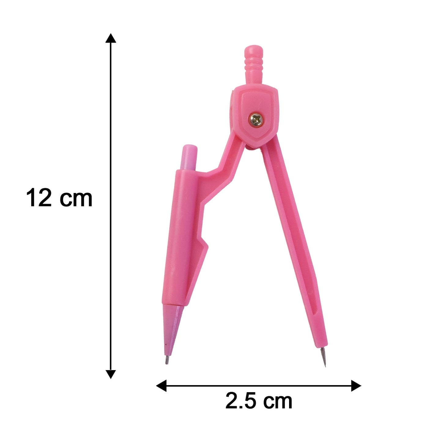 Size comparison of kids stationery set