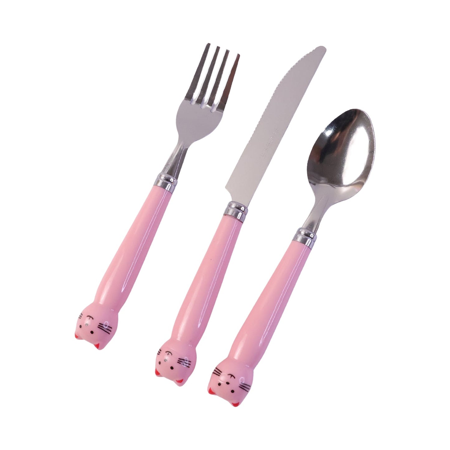 Travel-friendly kids cutlery set with case