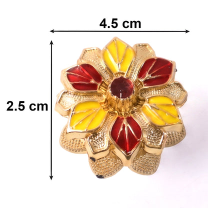 Golden sindoor holder for daily religious use