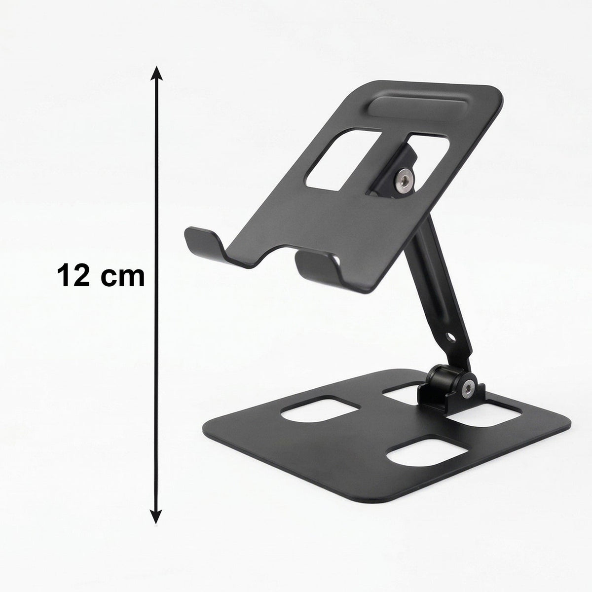 Folded metal mobile stand for portability