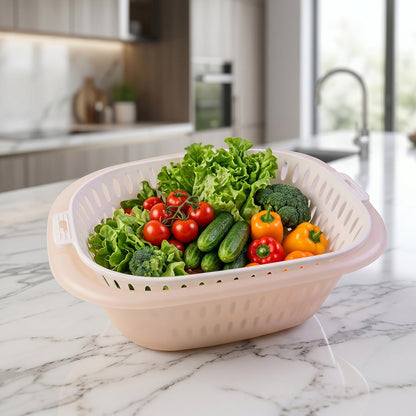 Washing bowl colander for fruits and vegetables