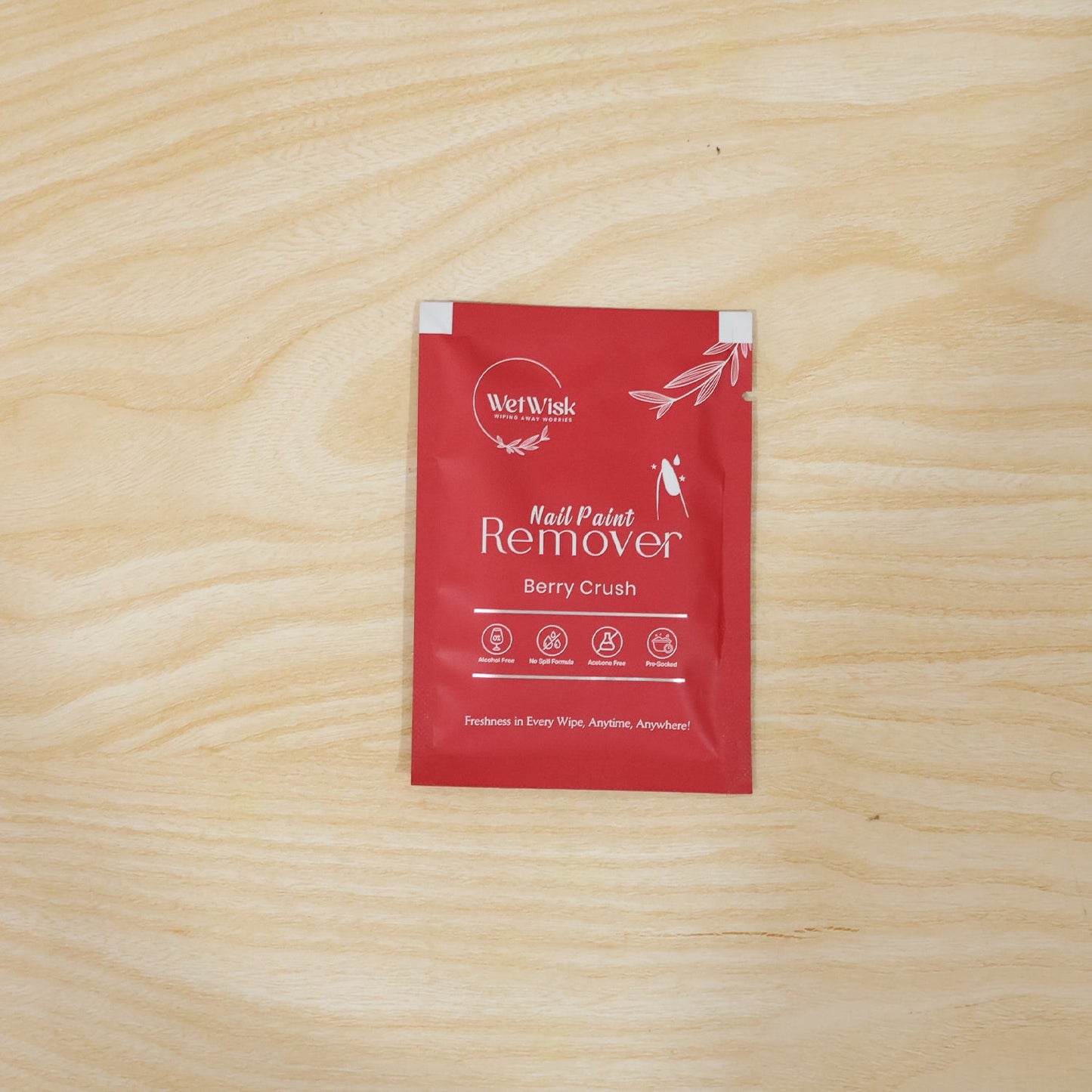 Daily nail care with Wetwisk nail remover wipe