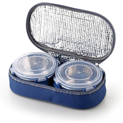 Lunch box with carry bag and stainless steel containers