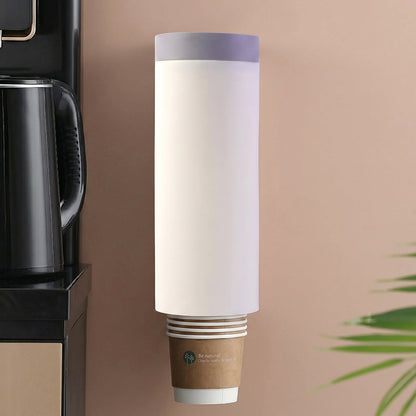 Wall mounted cup holder suitable for kitchen, bathroom, or office