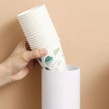 Disposable cup storage organiser for hygienic access