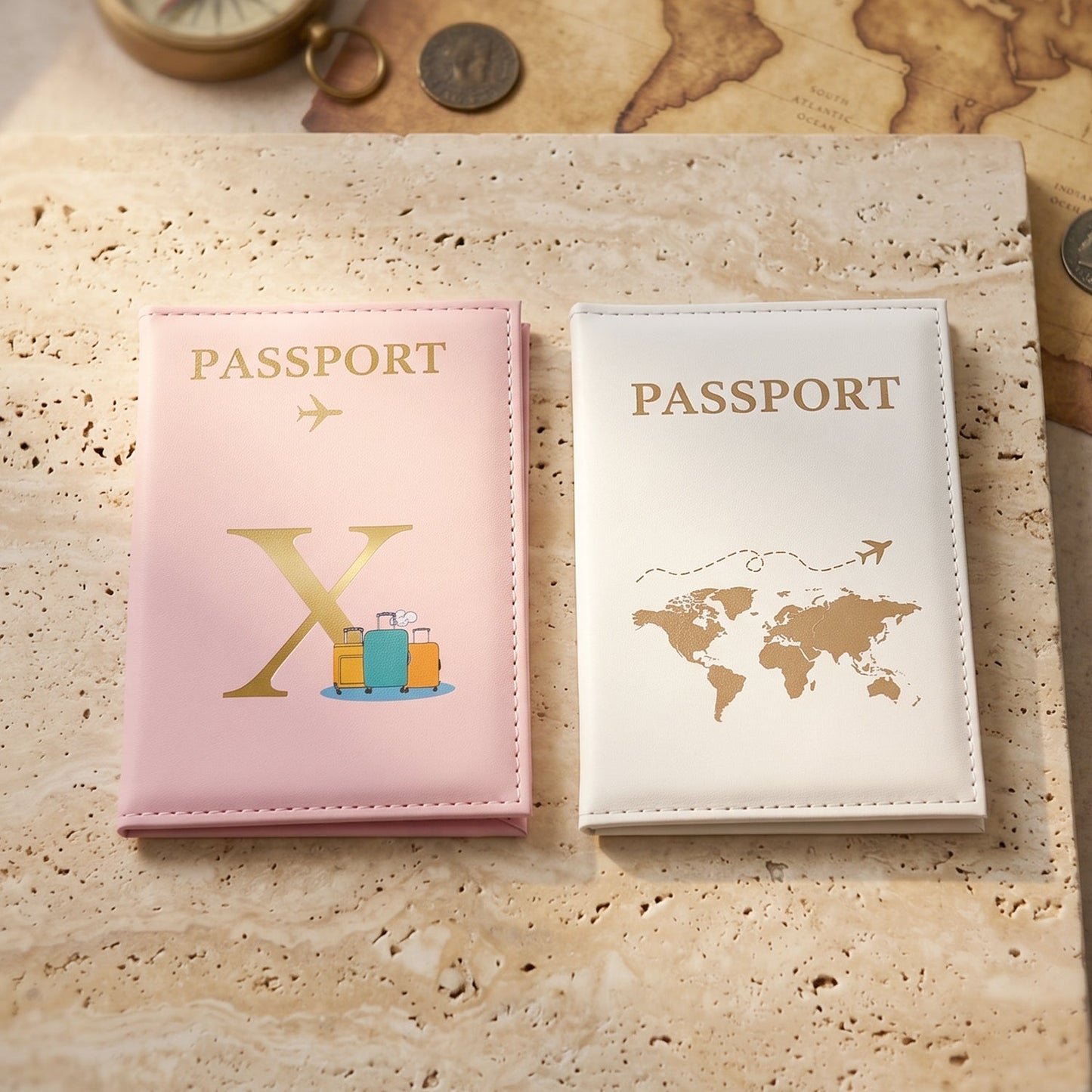 Travel passport wallet for men and women