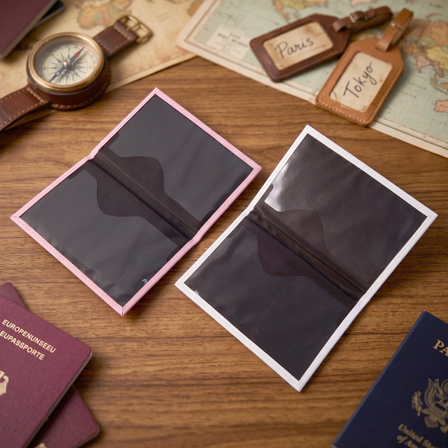 Passport cover and document organizer case