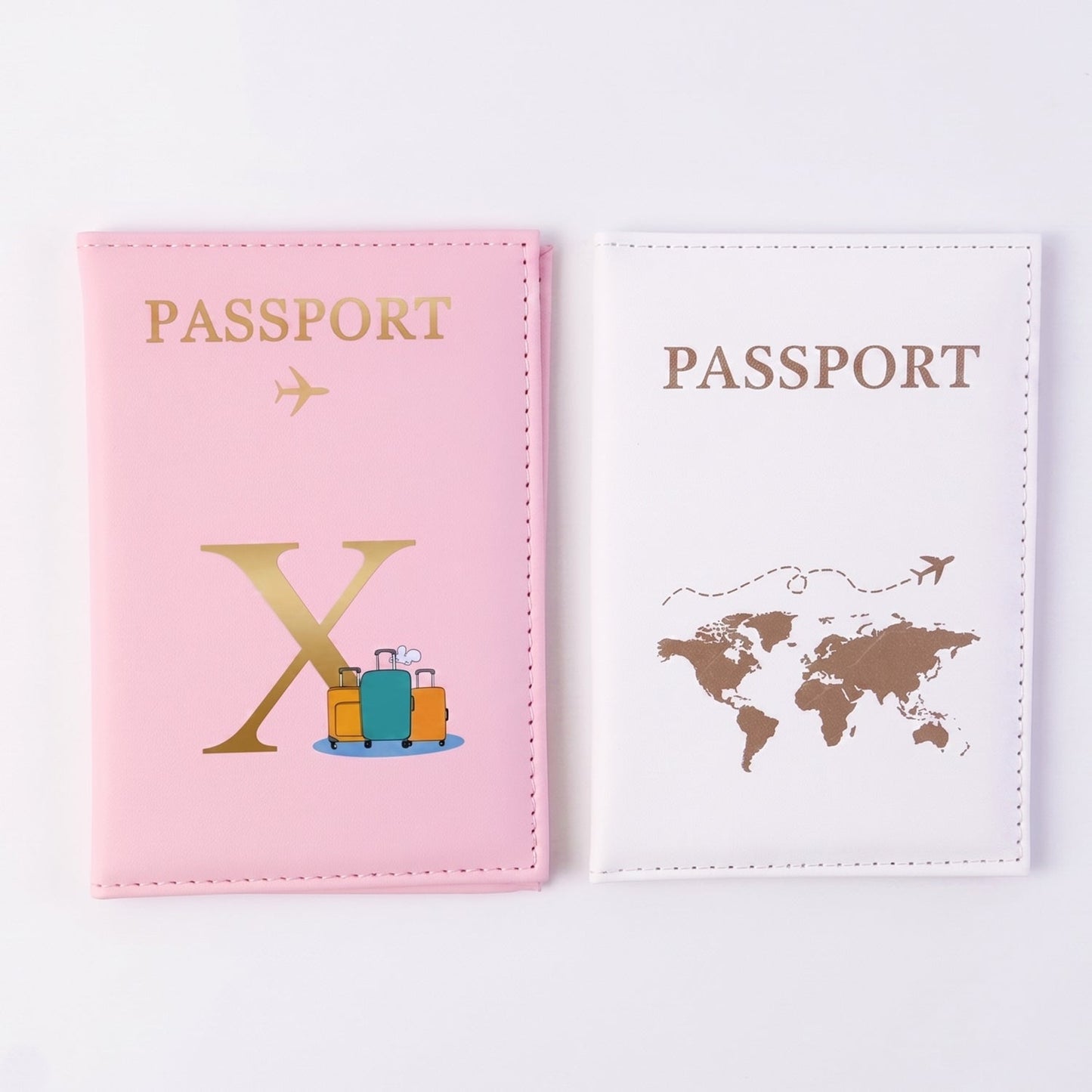 Passport wallet with card slots and mix pattern