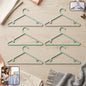 Apex plastic clothes hanger set with non-slip grip, 6-pack