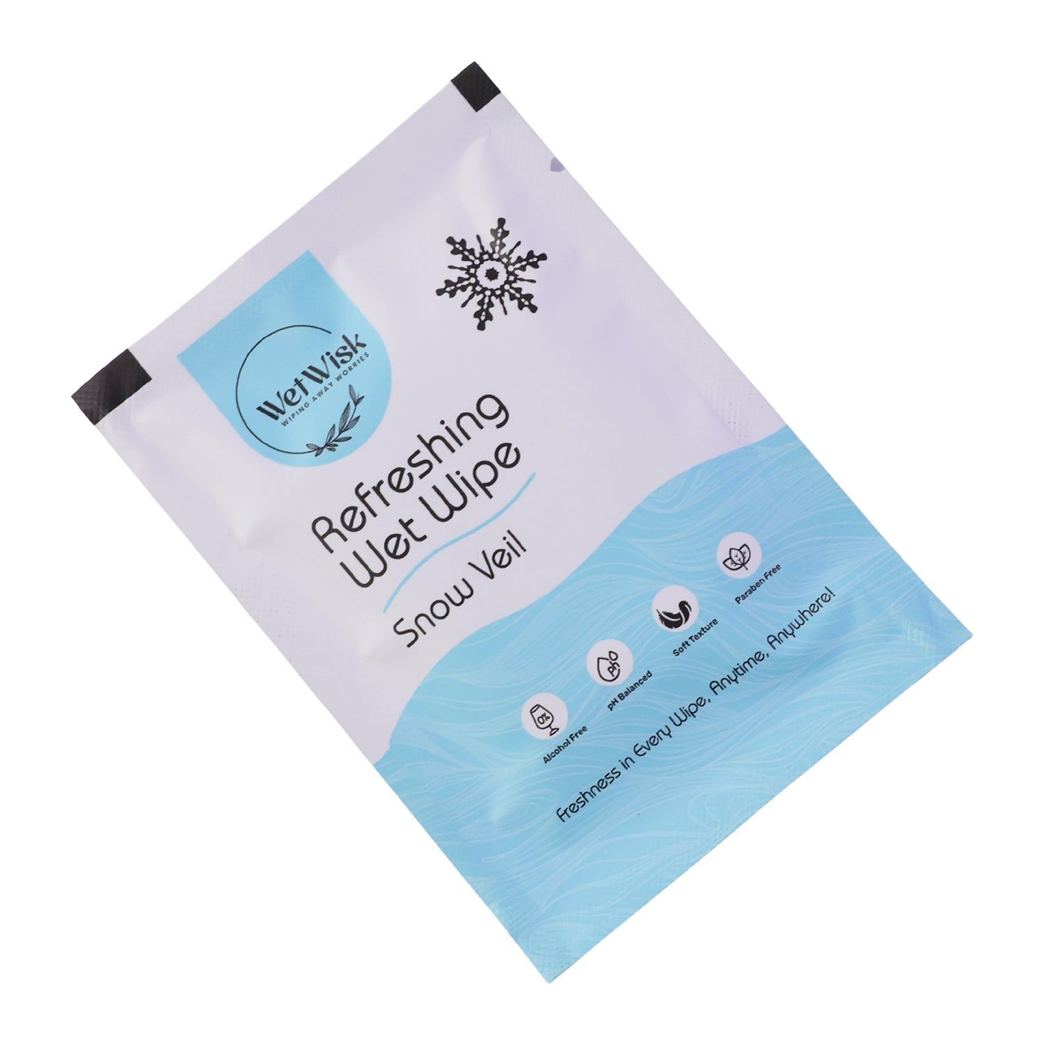 Side view of Snow veil wipe pack