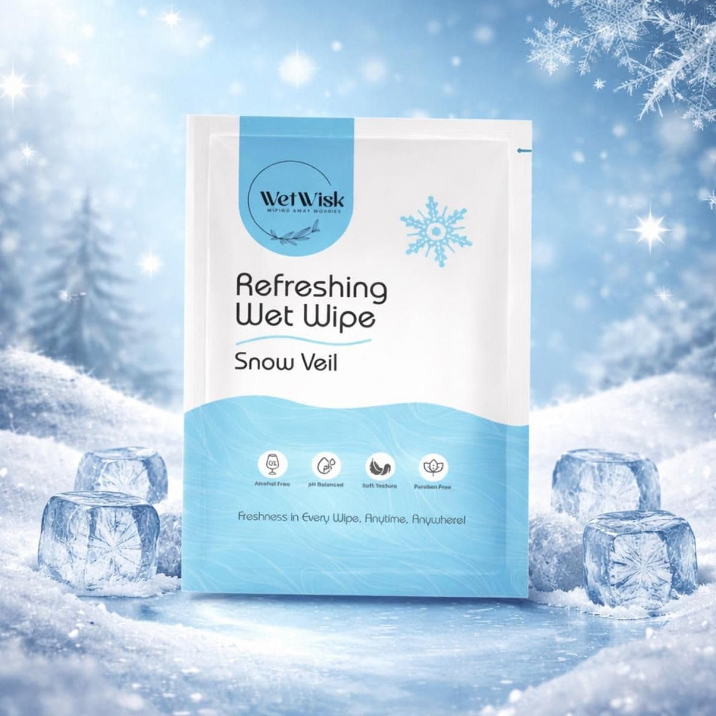 Wipes being used for refreshing grooming