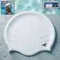 Silicone swimming cap for waterproof protection
