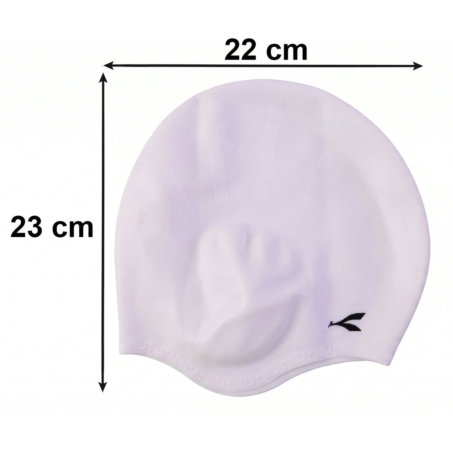 Pool-friendly waterproof swimming cap