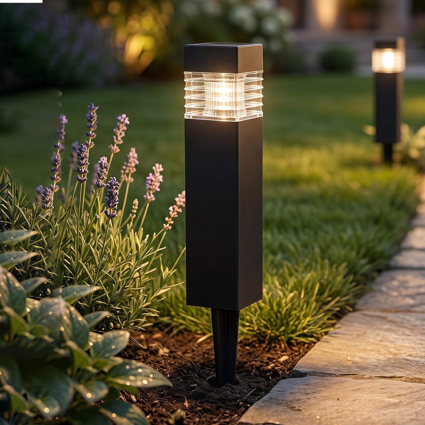 Pathway solar LED lamp for garden waterproof outdoor use