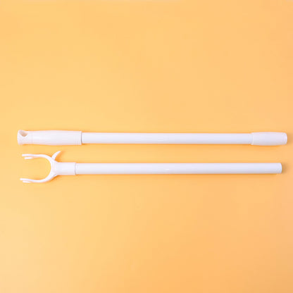 Compact clothes hook rod for wardrobe and laundry room