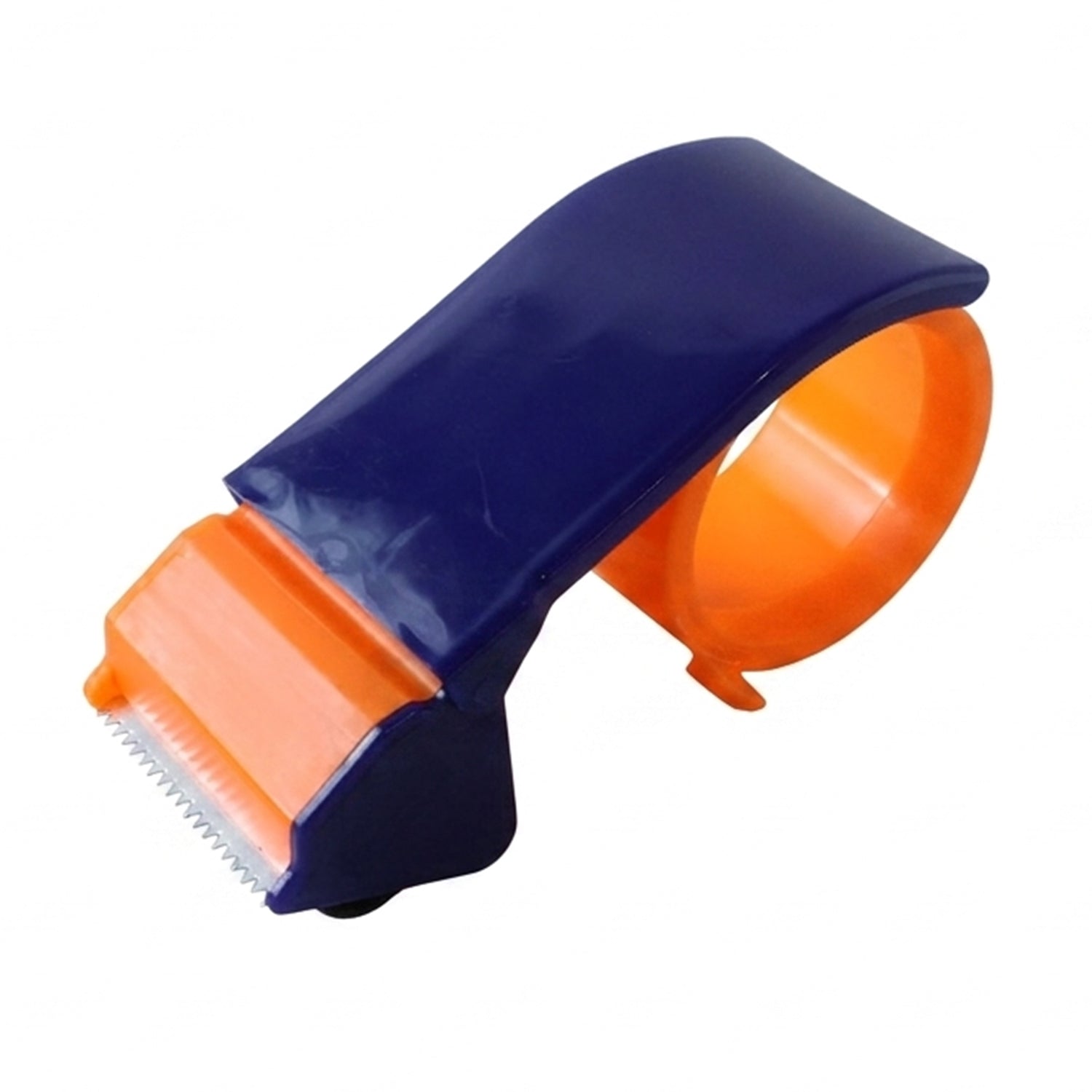 Handheld tape dispenser with sharp cutting blade