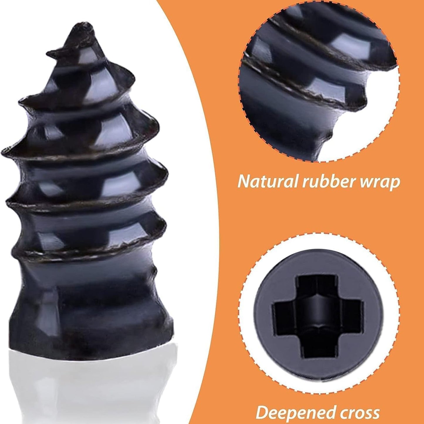 Emergency tubeless tire nail repair kit