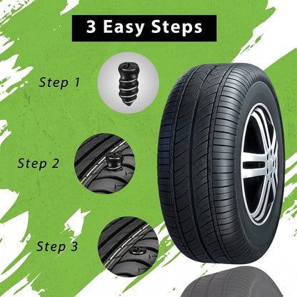 Rubber seal for tire puncture repair nail