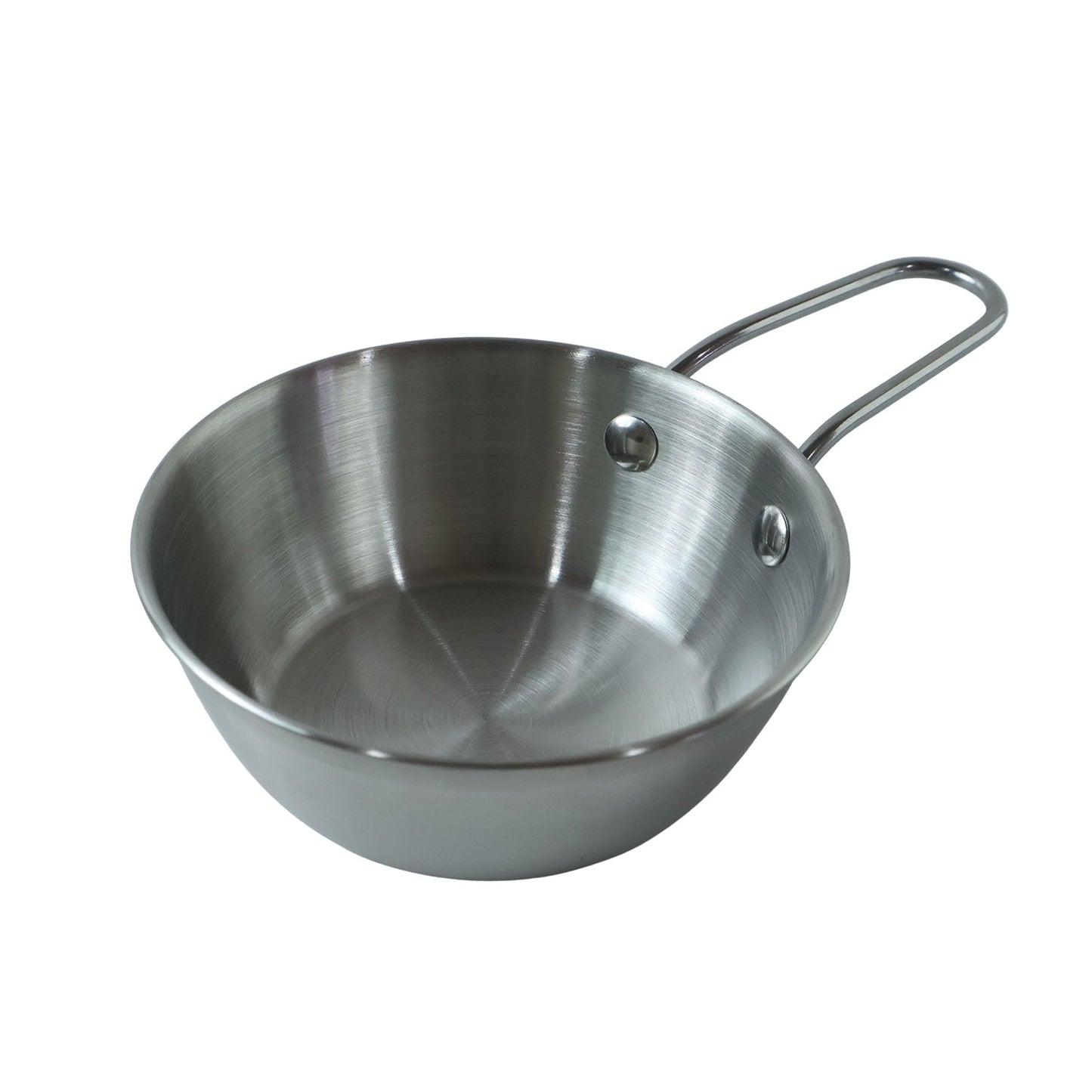 Tadka pan in use for seasoning on gas stove