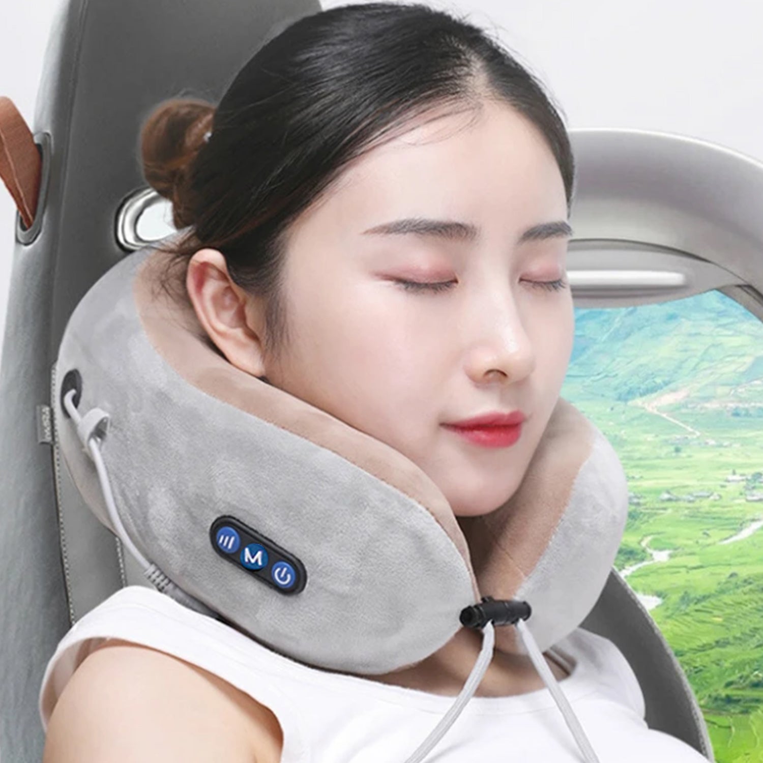 View of neck massager design for relaxation