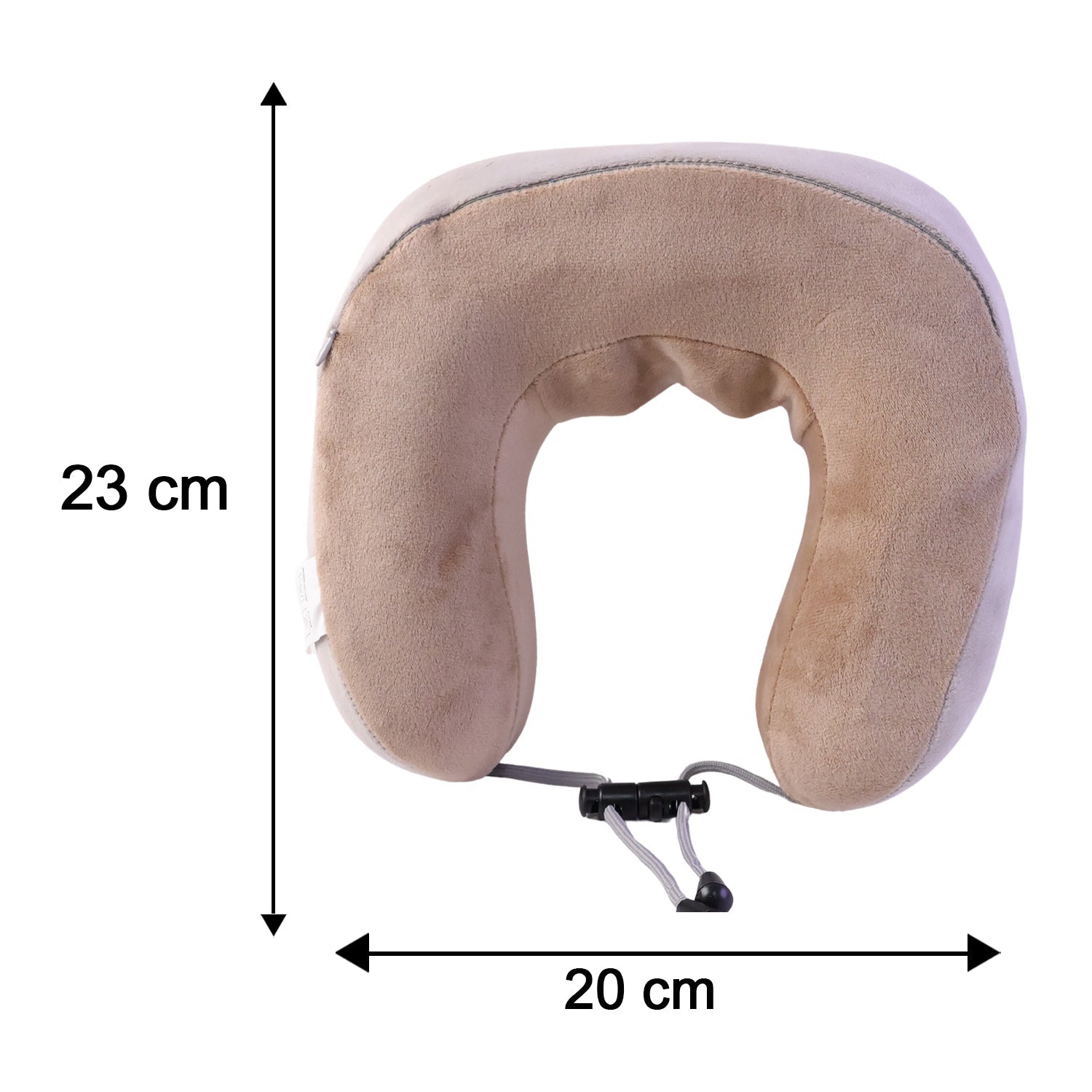 Size guide for U-shaped neck massage pillow