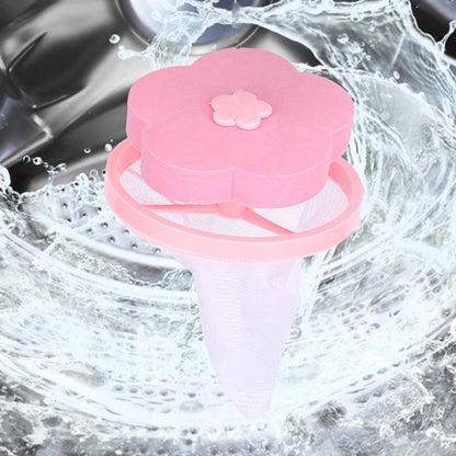 Multiple flower-shaped lint removers in different colors