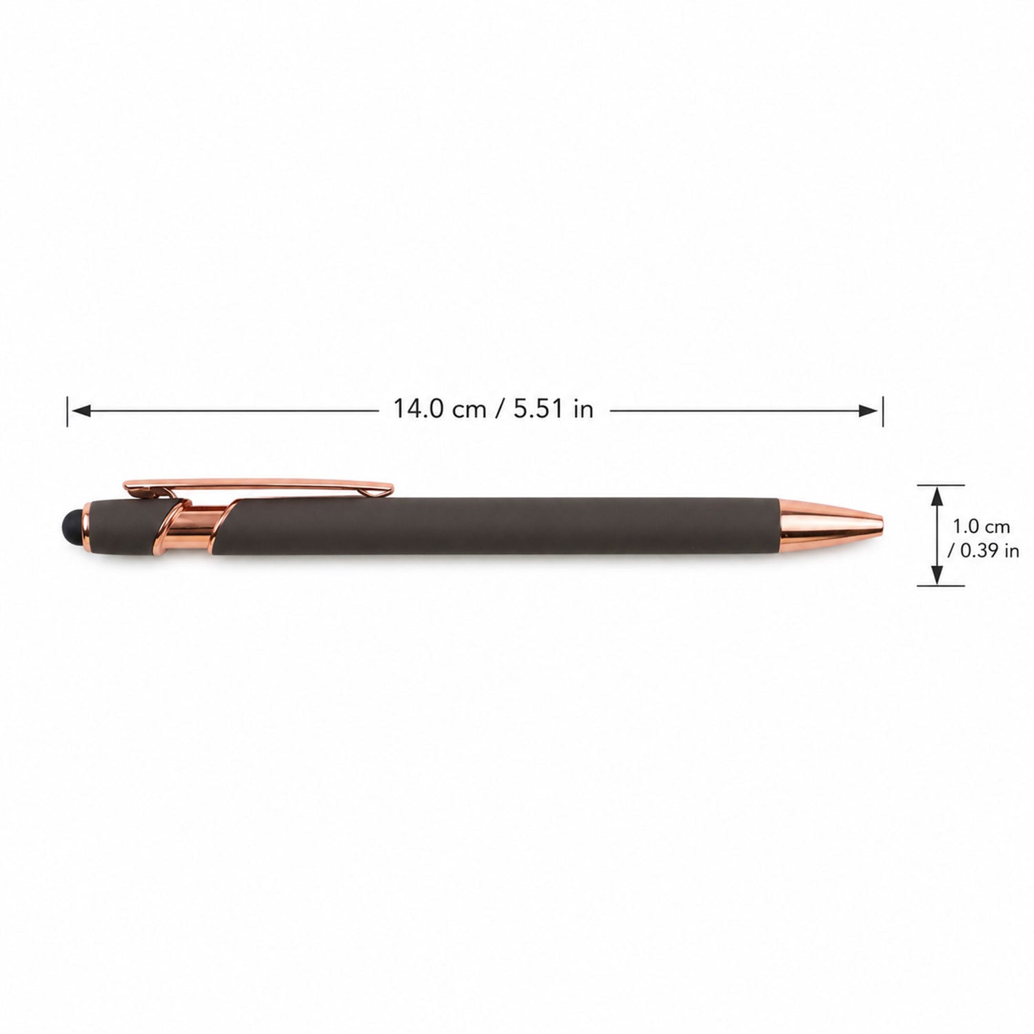 Size guide for stylish mix color ballpoint pens