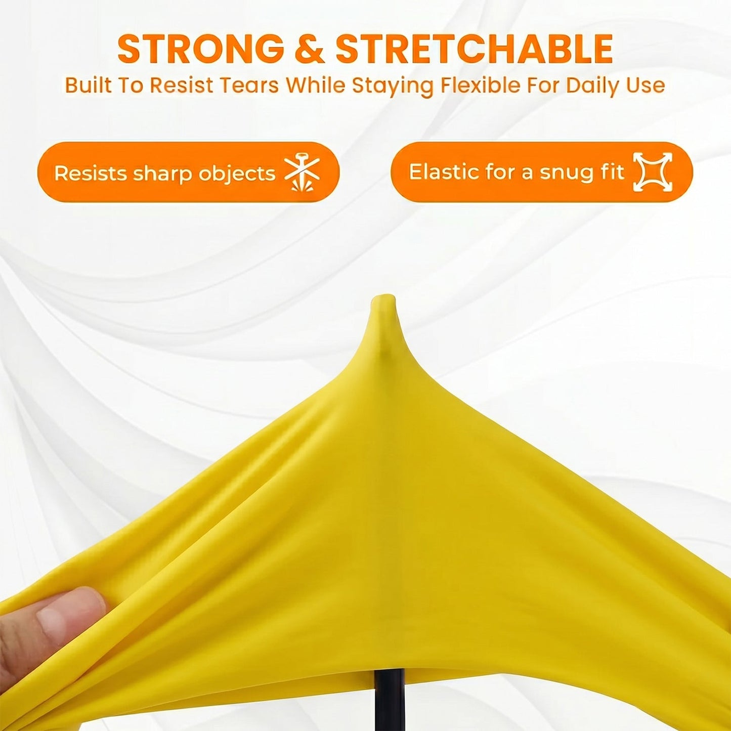 Waterproof yellow gloves ideal for dishwashing