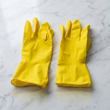 Victor yellow household cleaning gloves for kitchen use