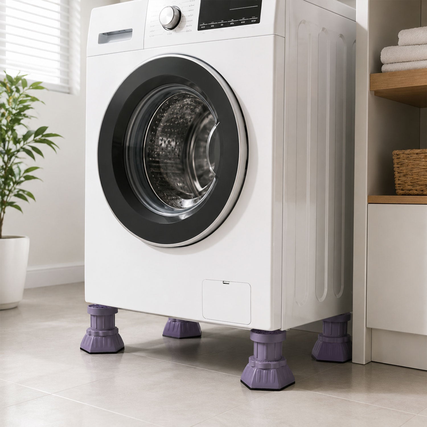 Adjustable furniture leg levelers made from durable plastic