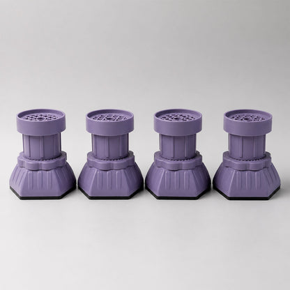 Furniture leg levelers with easy twist adjustment for wobble fixing