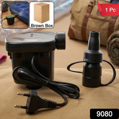 Portable electric air pump for inflatables and pool floats