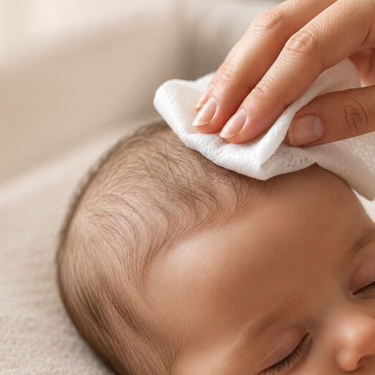 Soft cleansing baby wipes for daily hygiene