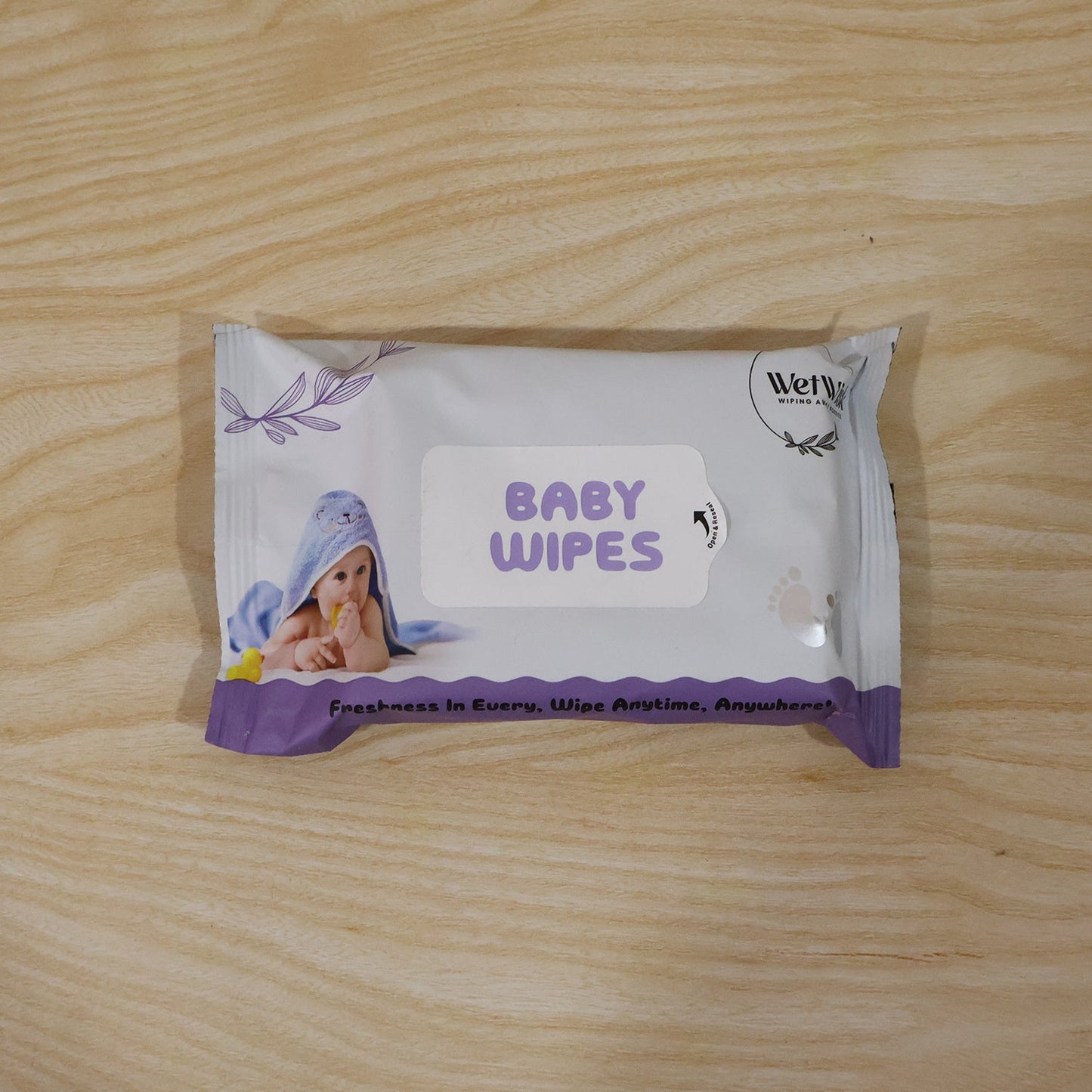 Baby wipes in use for gentle cleaning