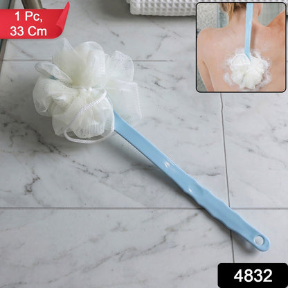 Back scrubber shower brush pack with extended handle