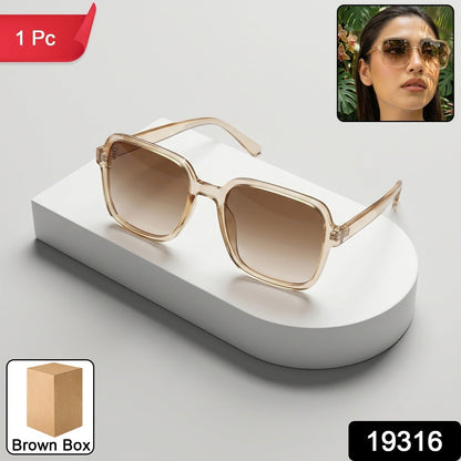 Set of retro sunglasses with gradient tinted lenses