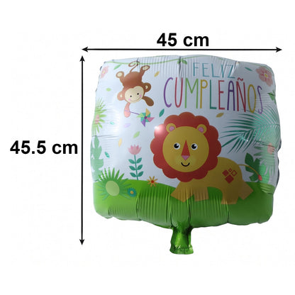 Festive shiny lion foil balloon for home celebration