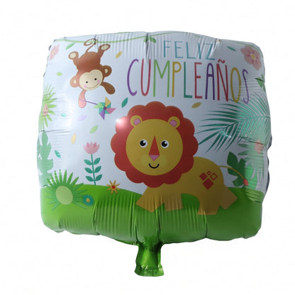 Kids' party jungle lion foil balloon for photo corner